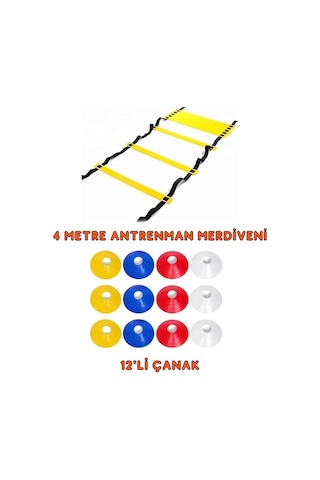 Kodispa 2'li Antrenman Seti Çanak-merdiven Çok Renkli