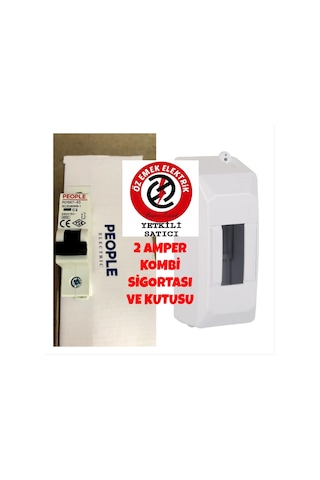 People Elektrik 2amper Kombi Sigortası 1x2a 4.5ka ve Kutusu Dahil