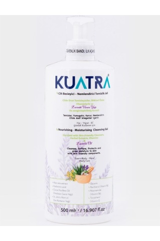 Kuatra Nemlendirici Besleyici Lavanta Yağlı Temizlik Jeli 500 ML