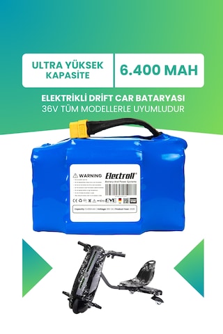 Drift Car Bataryası 36v 6.400mah Ultra Yüksek Kapasite