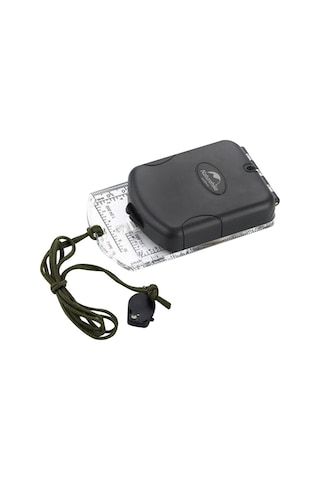 Led Işıklı Çok Fonksiyonlu Aydınlık Pusula Taşınabilir Su Geçirmez Pusula-siyah&şeffaf&kırmızı Siyah