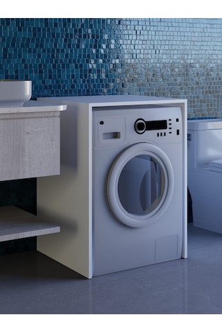 Beyaz Çamaşır Makinesi Dolabı, Kurutma Makinesi Dolabı Beyaz