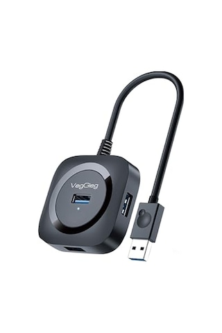 4 Port Usb 3.0 Çoklayıcı Hub Siyah