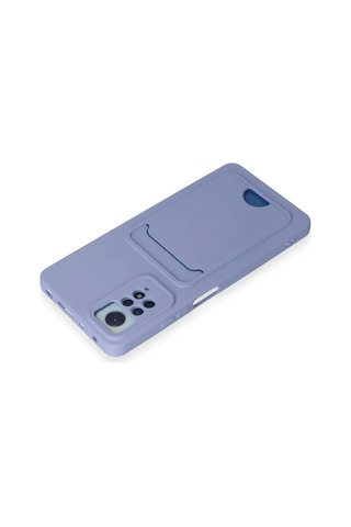 Xiaomi Redmi Note 12 Pro 4g Kılıf Kelvin Kartvizitli Silikon - Lila Çok Renkli
