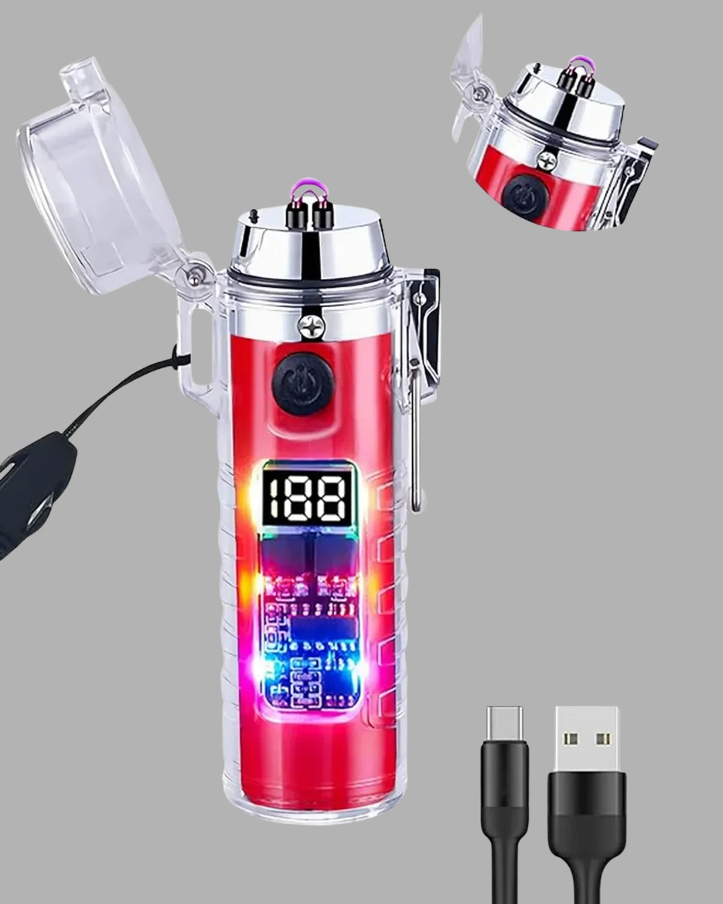 Su Geçirmez Rüzgar Geçirmez Elektronik Ark Çakmak