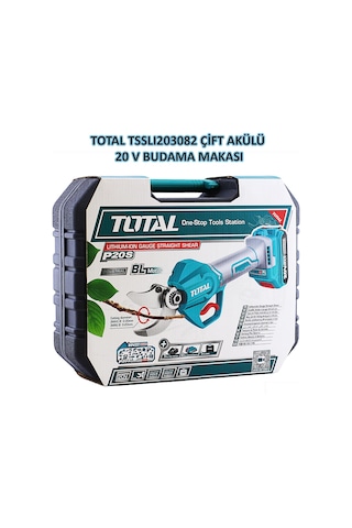 Total TSSLI203082 Şarjlı Çift Akülü Ağaç Budama Makas Makası 20V Lİ-ON