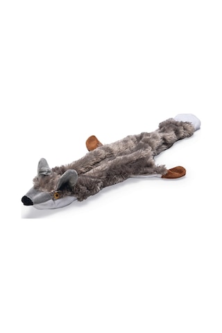 Beeztees Köpek Oyuncağı, Sesli, Tilki, Peluş, Gri, 52x15x2,5cm