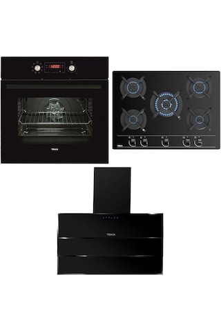 Teka HAK 629 BK - GBC 75030 KBC BK -TVT 90 Siyah Ankastre Set