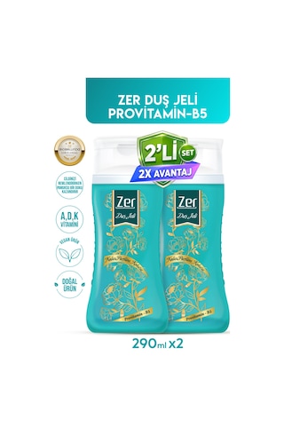 Doğal İçerikli Vüct Bakımı Yaptıran Ve Gün Boyu Freşlik Sağlayan Zer Duş Jeli 290 Ml 2'li Set Diğer