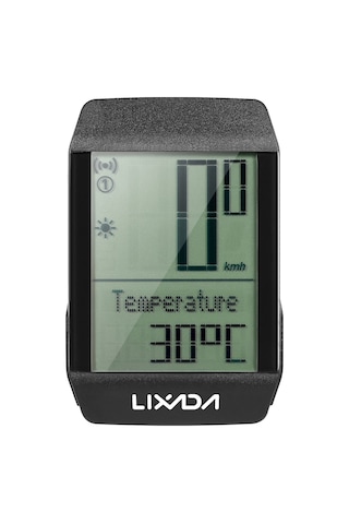 Lıxada Bkv-1800 Entegre Kasa Kablosuz Bisiklet Bilgisayarı Siyah