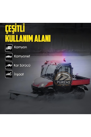 Polis Çakarlı Kırmızı Mavi Tepe Lambası Mıknatıslı Yuvarlak Tip Çakmaklık Soketli Sts Oto Aksesuar