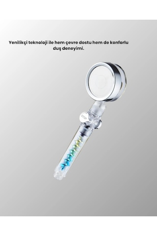 Start Stop Kontrollü El Duşu - Basınçlı, Su Tasarruflu, Sağanak Yağmur Deneyimi Çok Renkli