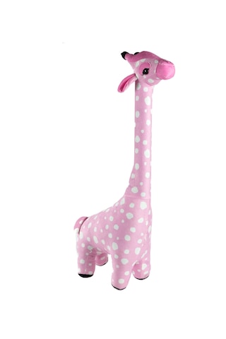 Oyuncak Zürafa Pelüş Sevimli Şaşkın Zürafa Pembe Dev Boy 100 Cm