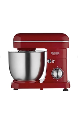 Lorenzo 1040 Master Plus Stand Mikser Şef Kırmızı
