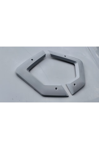 Bumerang Opel Corsa C / Combo C / Tigra B Orta Konsol Yan Dekor Seti Sağ + Sol Takım / Boyanabilir Gri / Abs Plastik Açık Gri