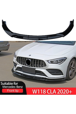 Mercedes W118 Ön Tampon Altı Lip 3 Parça Kulaklı 2021 E Class