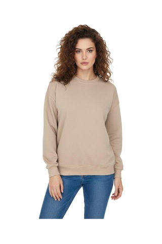 Baglan Kadın Spor Sıfıryaka Sweatshirt Bgl-st05061 Bej