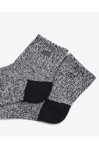 Skechers Wonon Terry Qtr Crew - 3'lü Paket Kadın Çorap Kadın Siyah Çorap S600849-001