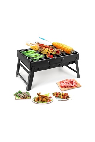 Kömür Izgarası, Barbekü Izgarası, Katlanır, Taşınabilir, Hafif, Mangal, Barbekü Izgarası, Küçük Masa, Masa Üstü Açık Hava Izgarası, Kamp, Piknik, Bahçe, Plaj Partisi İçin 40 X 40 Cm X
