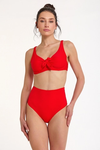 Modadua Argento 1475-3028 Kadın Fiyonklu Bikini Takımı Kırmızı