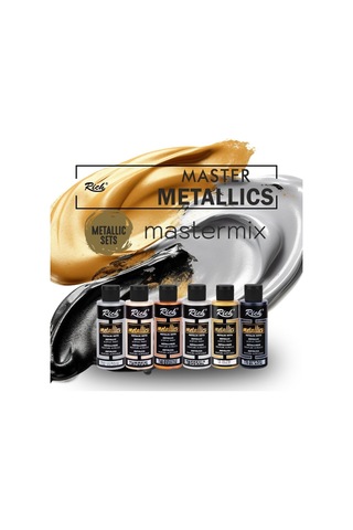 Lexroo Mastermix Akrilik Boya 60 Cc 6 Lı Metalik Renkler