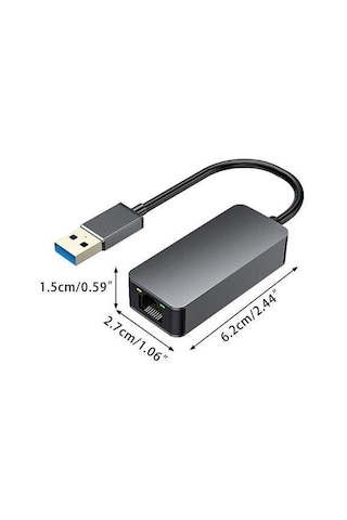 Usb To Ethernet 2500mbps 2.5g Lan İnternet Çevirici Dönüştürücü