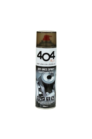 404 Sıvı Gres Rulman Dişli Tüm Yüzeylerde Etkili Sıvı Sprey Gres 400 Ml 1adet 1 adet 404 Sıvı Gres Rulman Dişli Tüm Yüzeylerde Etkili Sıvı Sprey Gres 400 Ml 1adet 1 adet