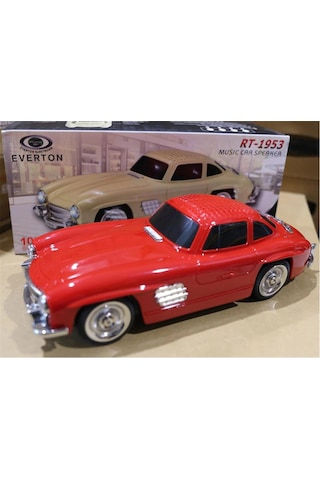 Everton Rt-1953 Kırmızı Bluetooth Fm-usb-tf-aux Şarjlı Nostaljik Radyo