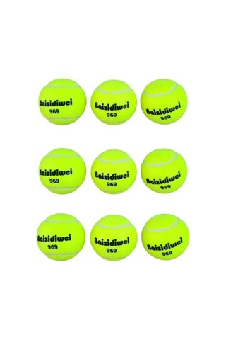 9 Lu Tenis Topu Çok Renkli