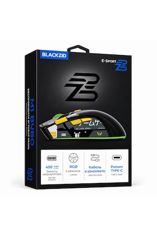 Raynox Blackzıd M1 Bubo Rgb Şarjlı Kablosuz Oyuncu Mouse 010