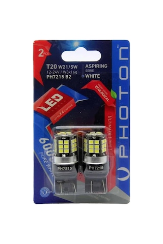 Photon Ampul T20 W21/5w 12v-24v Led 2'li Blister Pht Ph7215 B2