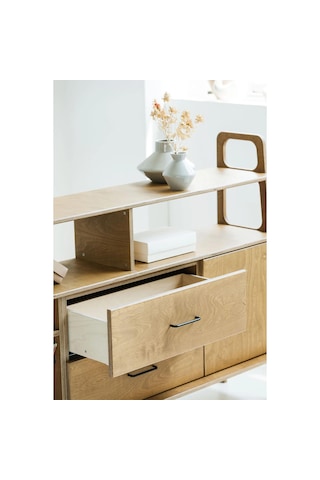 Woodesk Riva, Ahşap, Dolap Ve Konsol, 170x115, Natural Renk