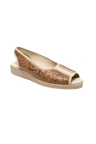 Sandalet Kadın 983 Green Life Stretch Women's Footwear Brown Brown Kahverengi