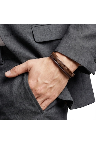 Moncuk Design Kahverengi Çoklu Deri Bileklik 33513b5d3