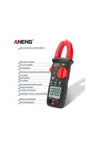 Red-st181 Dijital Pens Metre 4000 Sayım Dc/ac Akım Multimetre Ampermetre Gerilim Test Cihazı Araba Amp Hz Kapasite Ncv Ohm Testi