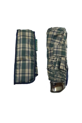 Baginn Snotline-april Mini Bayan Şemsiye Manuel Açılır-kapanır 90 Cm Çap Kapalı 20 Cm Cep Boy Vizon Ekose 001