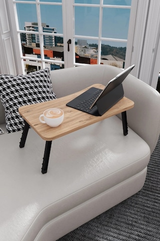 Fida Laptop Sehpası Portatif Ahşap Tablet Standı Çalışma Masası