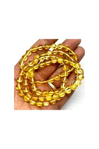 Kehribarstore Damla Kehribar TaşLı Bileklik N11.72384 Çok Renkli