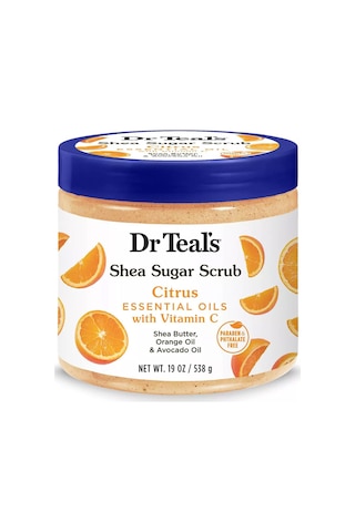 Dr Teal's Shea Sugar Scrub Citrus Vücut Peeling 538 G