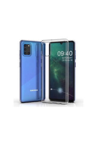 Galaxy Uyumlu A31 Kılıf Zore Süper Silikon Kapak Renksiz