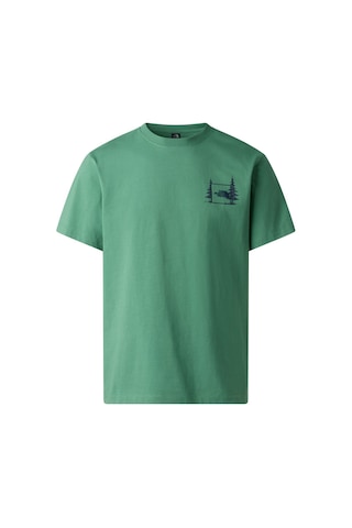 The North Face M Campıng Relaxed Short Sleeve Tee-graph Erkek Tişört Nf0a8gqmg571 Yeşil