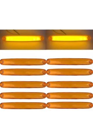 Ahmet Otomotiv 10 Adet Yeni Neon 9 Ledli Parmak Led 12v-24v