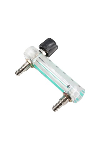 Oksijen Hava Gazı İçin Kontrol Valfı İle 0-1.5lpm Oksijen Akış Ölçer Flowmeteter