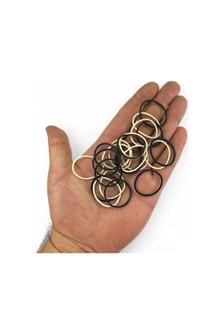 Ekoset 1000 Adet Küçük Paket Lastiği Siyah Beyaz 40 MM