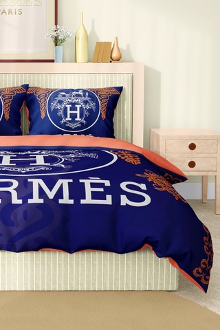 Marka Nevresim Takımı Çift Kişilik Pamuklu Saten Kumaş 6 Parça 3d Dijital Baskı Duvet Cover Set Model No:62 Renkli