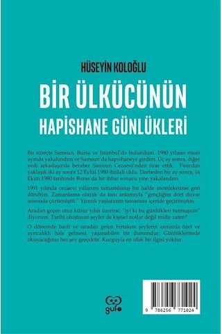 Bir Ülkücünün Hapishane Günlükleri - Hüseyin Koloğlu - Gufo Yayınları