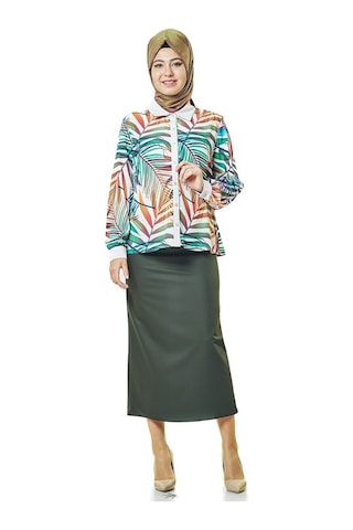Soralline Kadın Kalem Etek 770 Haki Haki