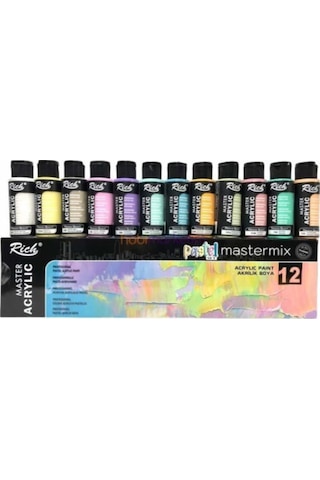 12li 60cc Master Mix Pastel Akrilik Set