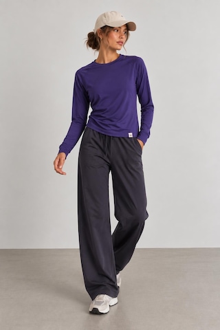 Alexandergardi Kadın Activewear Bisiklet Yaka Üst Mor