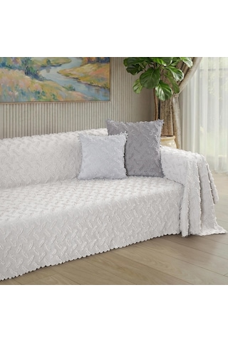 Ponela Koltuk Örtüsü Kaymaz Bohem Punch Kabartmalı 3 Boyutlu 175x350 Cm X- Large Kaymaz, Kil Ponela Koltuk Örtüsü Kaymaz Bohem Punch Kabartmalı 3 Boyutlu 175x350 Cm X- Large Kaymaz, Kil